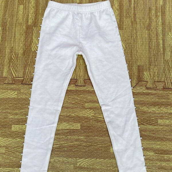 Quality white stretchy leggings