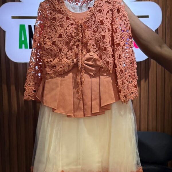 Quality burnt orange dress and jacket