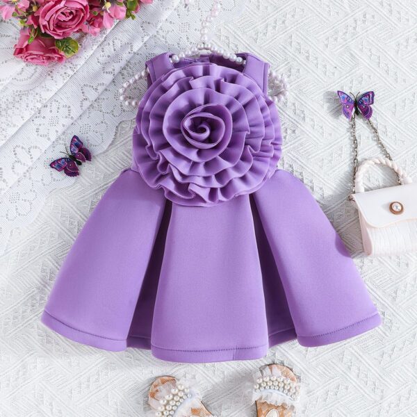 Purple baby girl dress