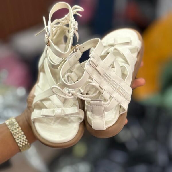 Temz white sandals
