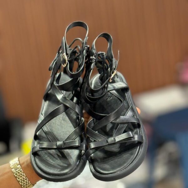 Temz black sandals
