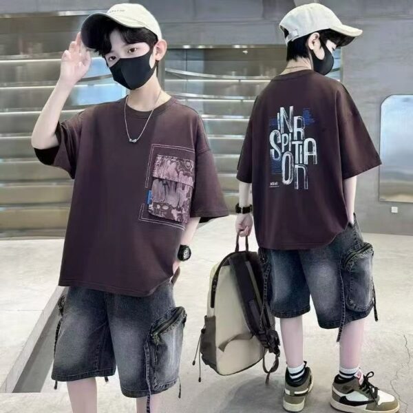 Kenzy brown top/short set