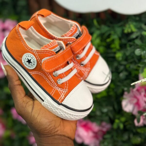 All star orange sneakers