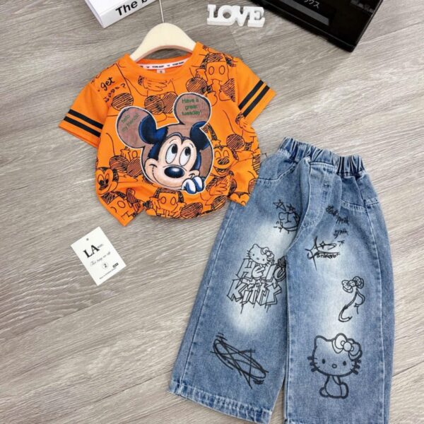 Mickey Mouse top/trousers set