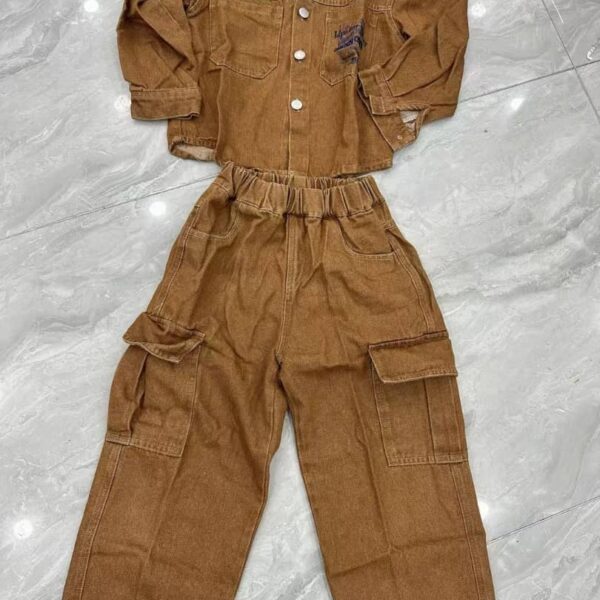 TML vibes boy brown set