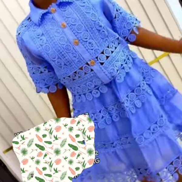 Luxury blouse/skirt set