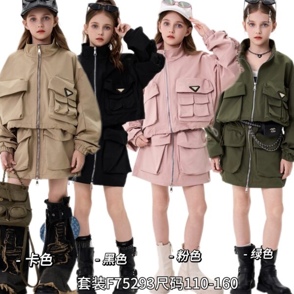 Luxury Pink Paris Skirt Set