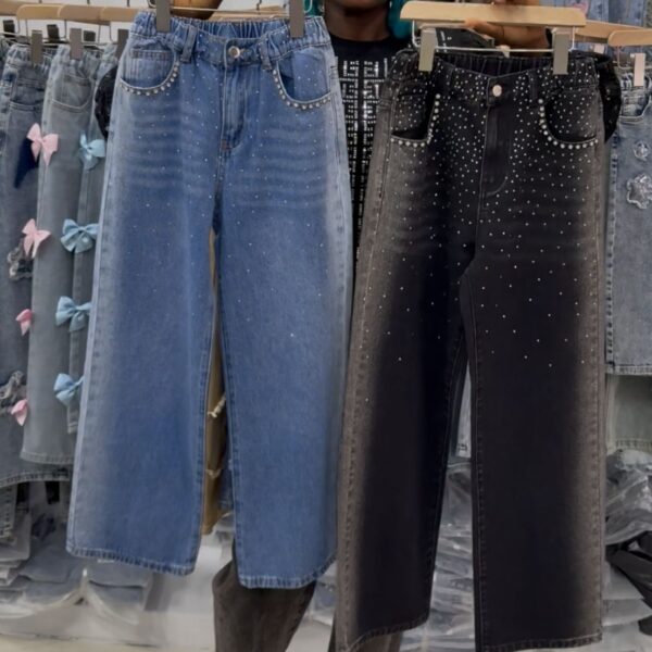 Quality luxury blue stone trousers