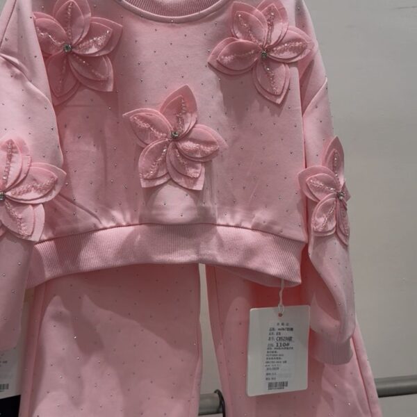 Luxury pink flowers  2pcs set