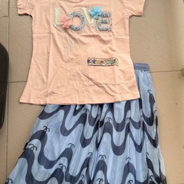 Luxury  skirt/top set