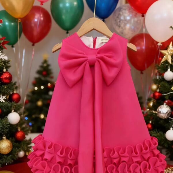 Luxury Baby Girl Dress with bow