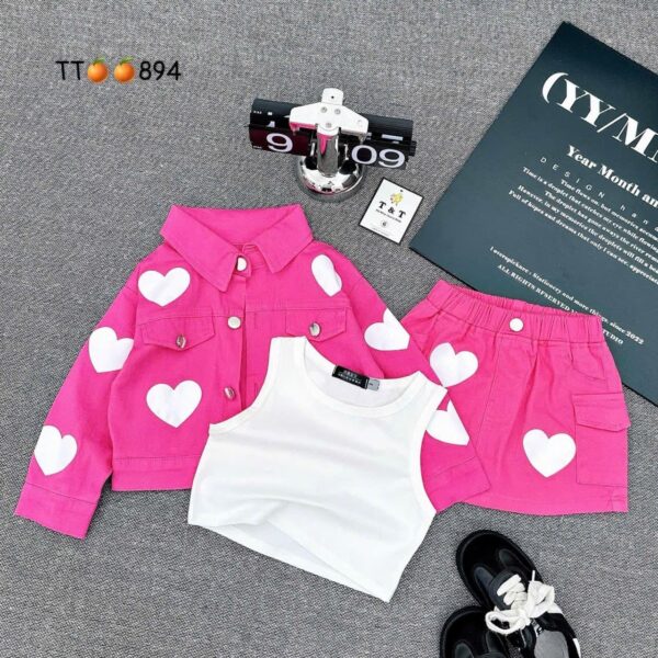 Classic love 3pcs pink set