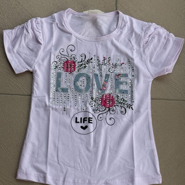 Purple love stoned top