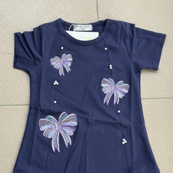 Navy blue luxury top