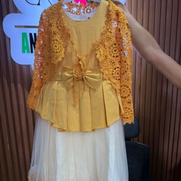 Quality yellow dress  with jacket