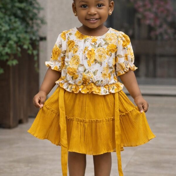 US luxury top/skirt set 1/4