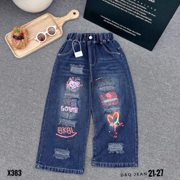 Love and music dark blue baggy