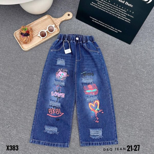 Love and music blue baggy