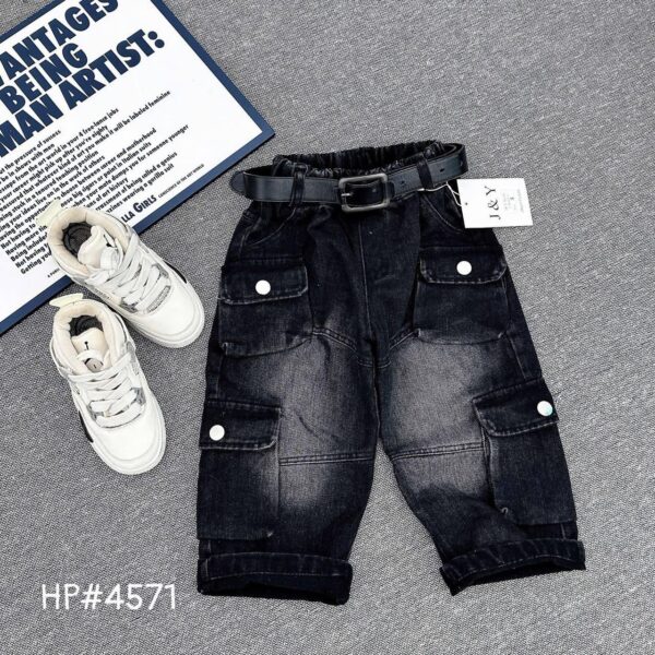 Cargo black baggy (no belt)