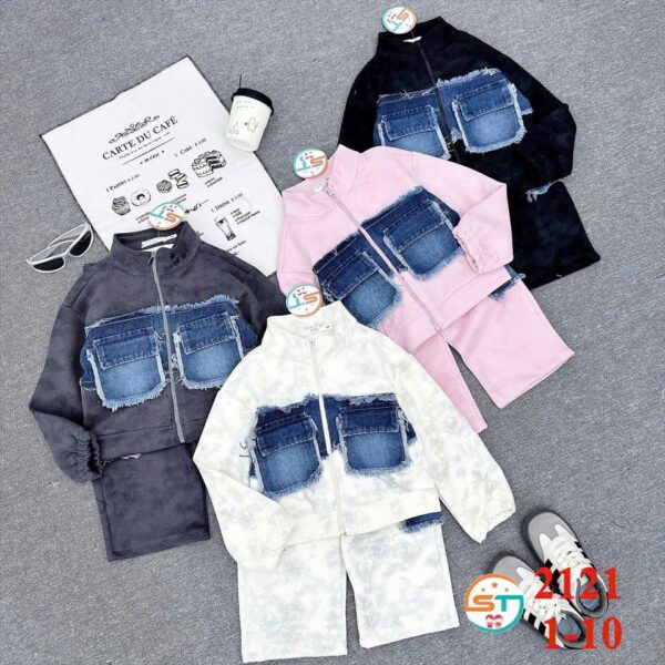 White Jeans parched lounge set