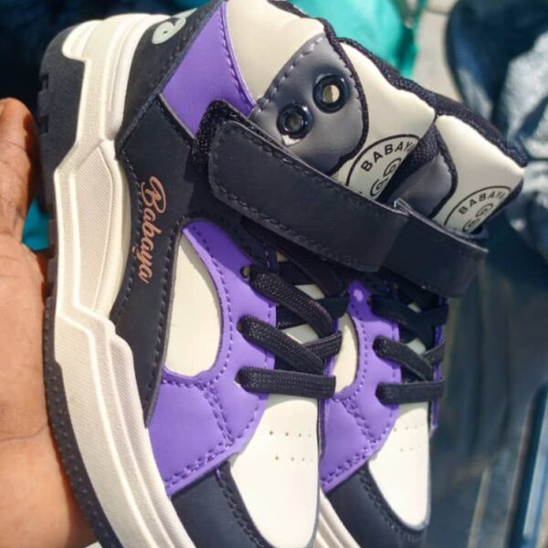 Black &purple sneakers