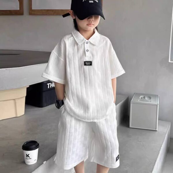 Luxury cargo boy white set