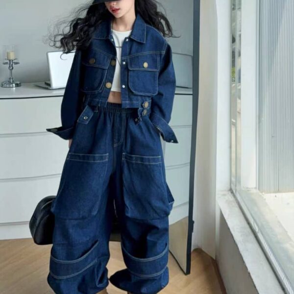 Quality denim 2pcs set