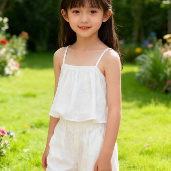 Stylish girly 2pcs set white