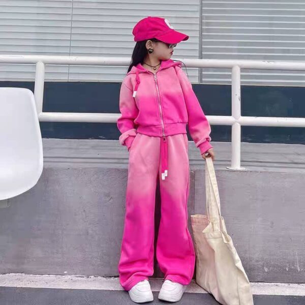 Luxury pink joggers 2pcs set