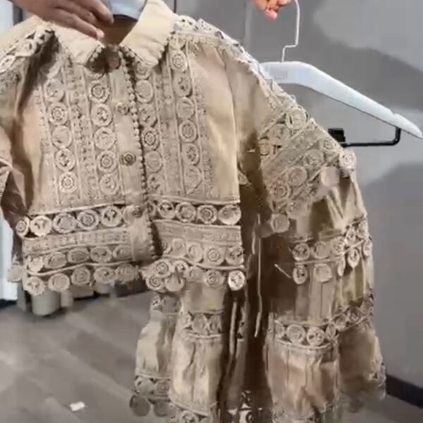 Original blouse/skirt set brown