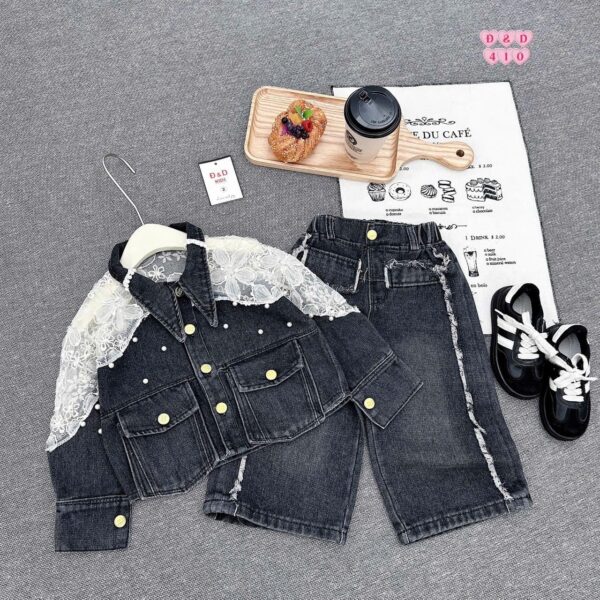 Achalugo black top/trousers set