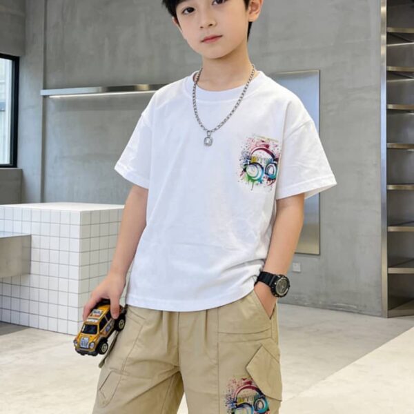 Stay tune 2pcs short white set